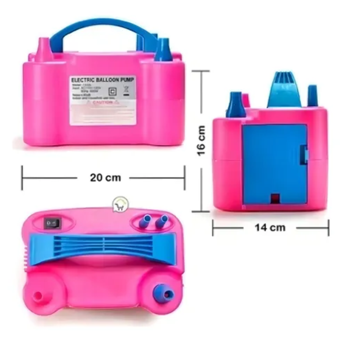 Miniatura 3 de Inflador Doble De Globos, Eléctrico